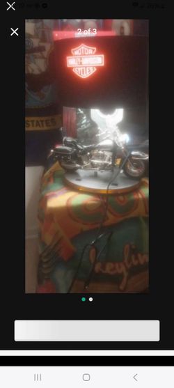 Harlem Davidson Lamp Great Shape Ready To Ride  Everything Works Great 
