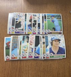 1979 Topps Baseball Card Lot of 50 Cards. 