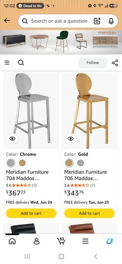 2 BAR STOOLS, Buy 1 get 1 for free!
