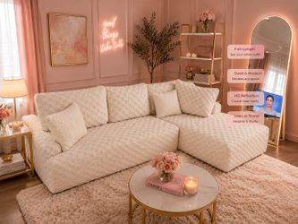 Bougie Cloud Couch + Full Length Mirror Set