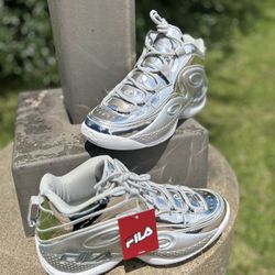 Fila Grant Hill 3 metallic silver size 11 RARE 1BM01759-050