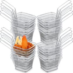 24 Pcs Mini Square Fry Baskets