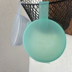 Vintage Tupperware Forget Me Not Onion Keeper Set