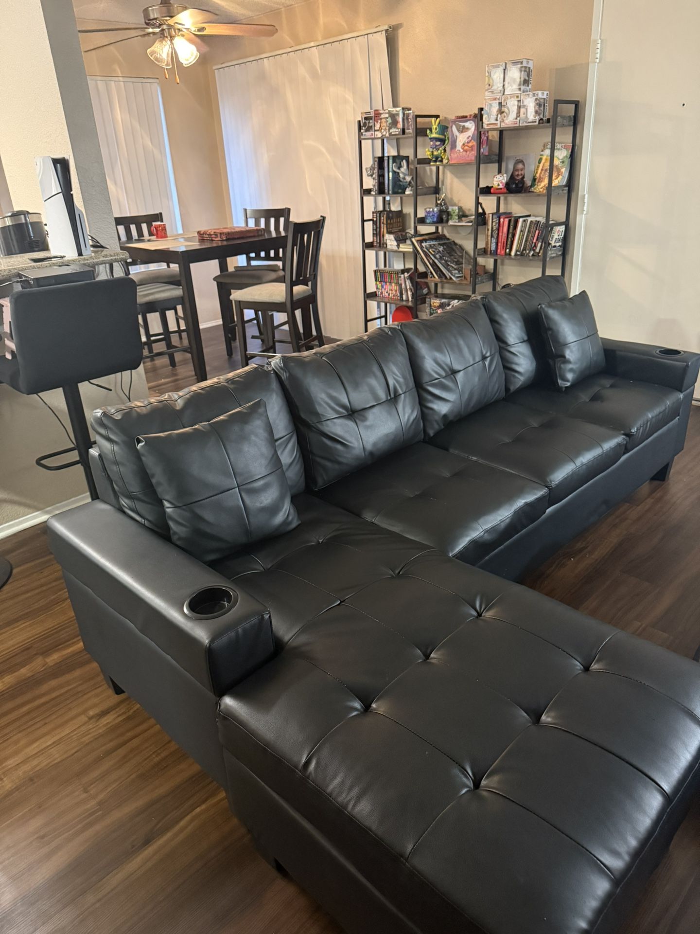 Black Leather Couch