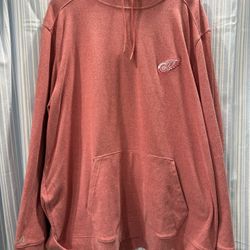 Detroit Red Wings Women's Heather Red Pullover Hoodie Size 3XL