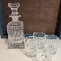 Scotch Decatur & Glasses 