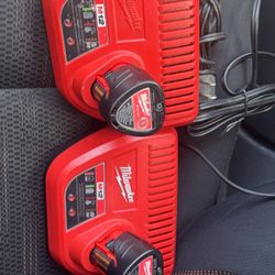 Milwaukee M12 Batteries 2.0 And Chargers Both For $90 Or $50 Each 