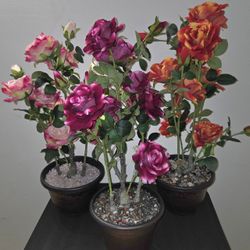 Faux Peony Rose Trees ($30 EACH) @ Lasting Creations 