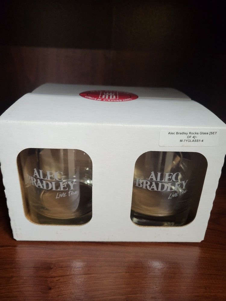 Alec Bradley Rocks Glass - Set Of 4