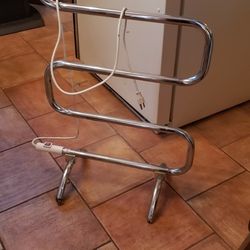 Chrome Free Standing Towel Warmer 