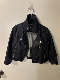 Baby GAP 2t Blue Leather Jacket