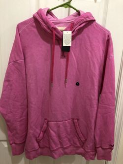 Pink oversized Hollister sweatshirt