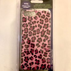 Pink Leopard Print iPhone Case New iPhone Fits 7 Plus And 8 Plus