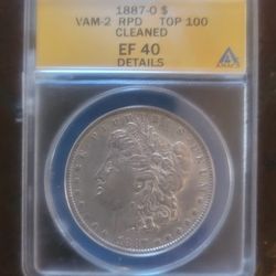 1887 O Vam 2 Morgan Silver Dollar 