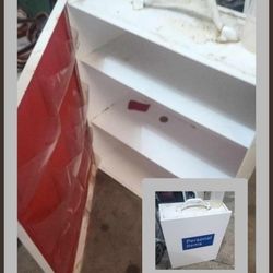 VINTAGE INDUSTRIAL METAL FIRST AID STORAGE BOX WALL SHELF ORGANIZER CABINET