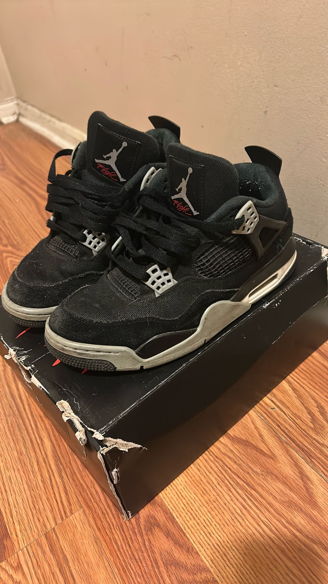 Jordan 4 Black Canvas