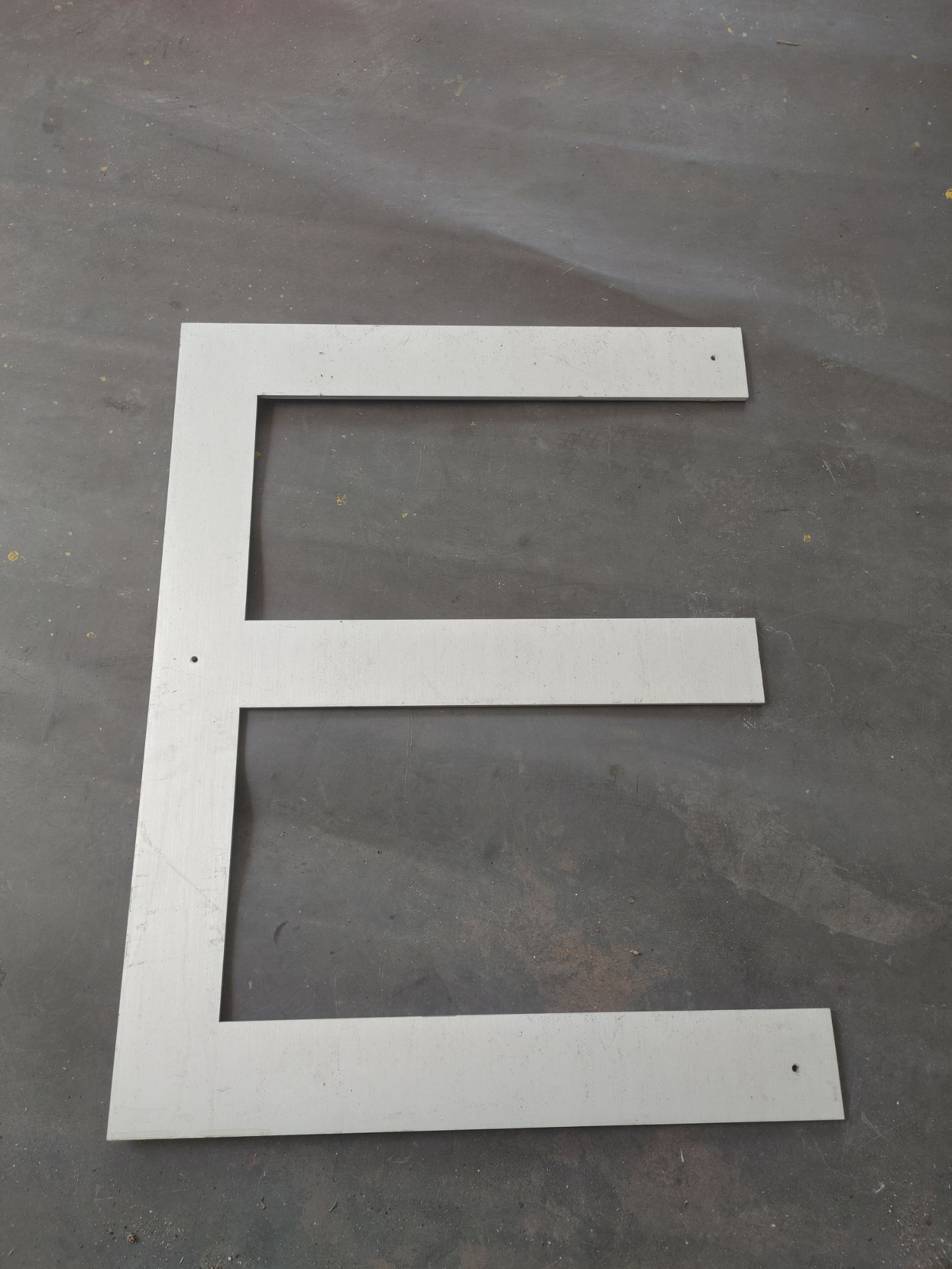 Stainless Steel Letter - E