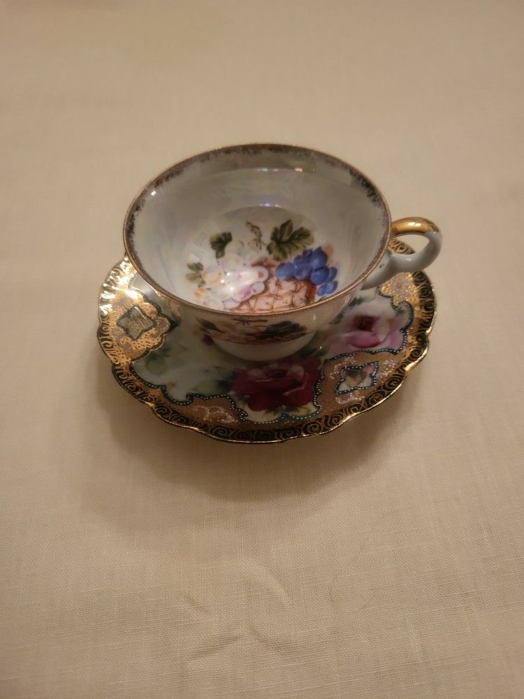 Antique Nippon Porcelain Cup & Saucer