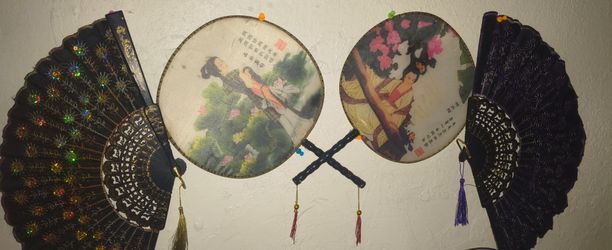 Beautiful decorative fans