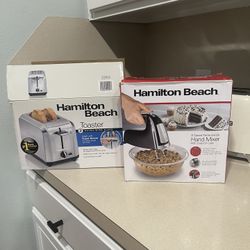 Hamilton Beach Hand Mixer & Toaster 