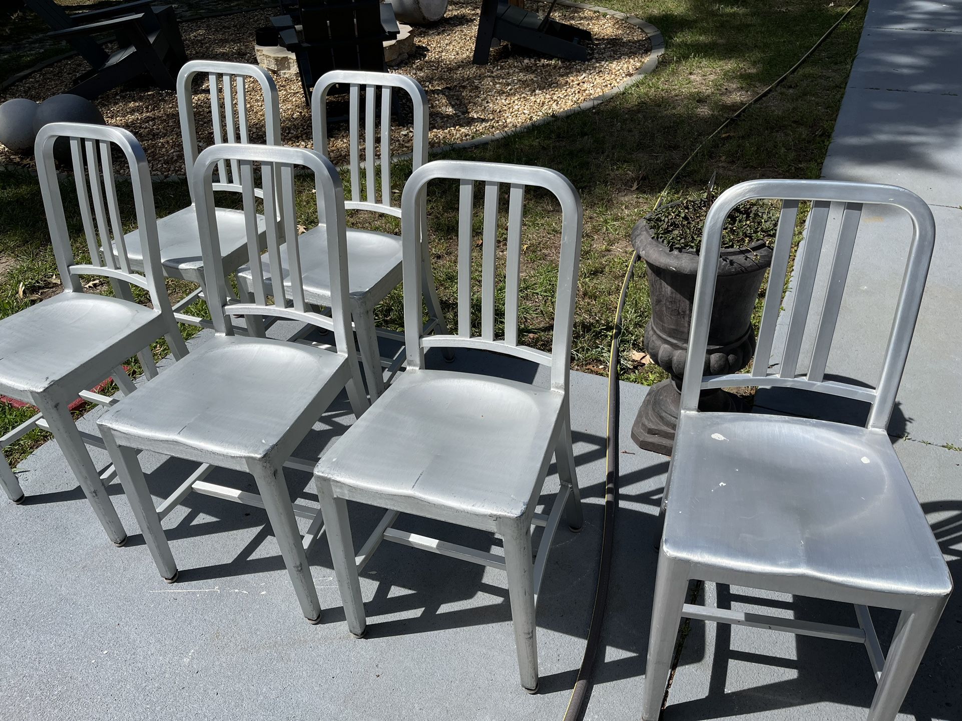 4 Aluminum Dining Chairs
