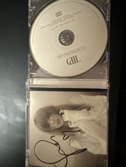 Taylor Swift The Tortured Poets Department CD & Signed Autographed Photo Insert WITH HEART
