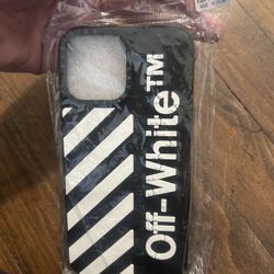 Off-white phone case for 13 pro max