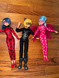 Miraculous Ladybug Cat Noir Dolls Set 3 Pack
