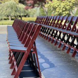 Folding Chairs Mahogany 
