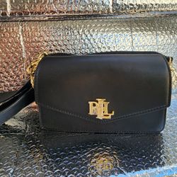 Ralph Lauren  Black Cross  Body Bag