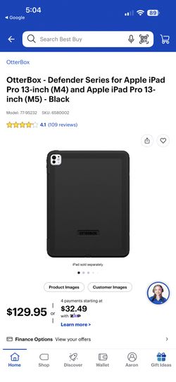 Otterbox iPad M4 13”