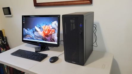 New Computer Desktop INTEL-QUADCORE i5,16GB Ram, 120GB SSD and 1TB, 24"screen. W11Pro. Keyboard and mouse.