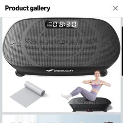 Vibration Plate Exercise Machine with Bluetooth Speaker Home Workout Fitness Platform