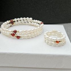 Honora  Fresh Water Pearls Bracelet Set,