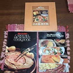 3 RETRO MICROWAVE COOKBOOKS