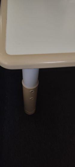 Solid plastic table