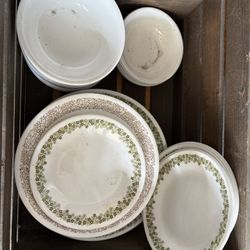 Vintage Corelle - Crazy Daisy And Woodland Brown