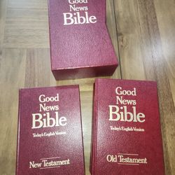 Good News Bible Large Print Box Set Hardcover Old And New Testaments 1978
