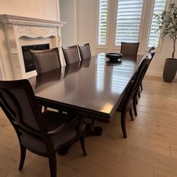 9 Piece Dining Table - $800