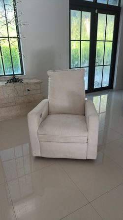 White Power Nursery Recliner Chair