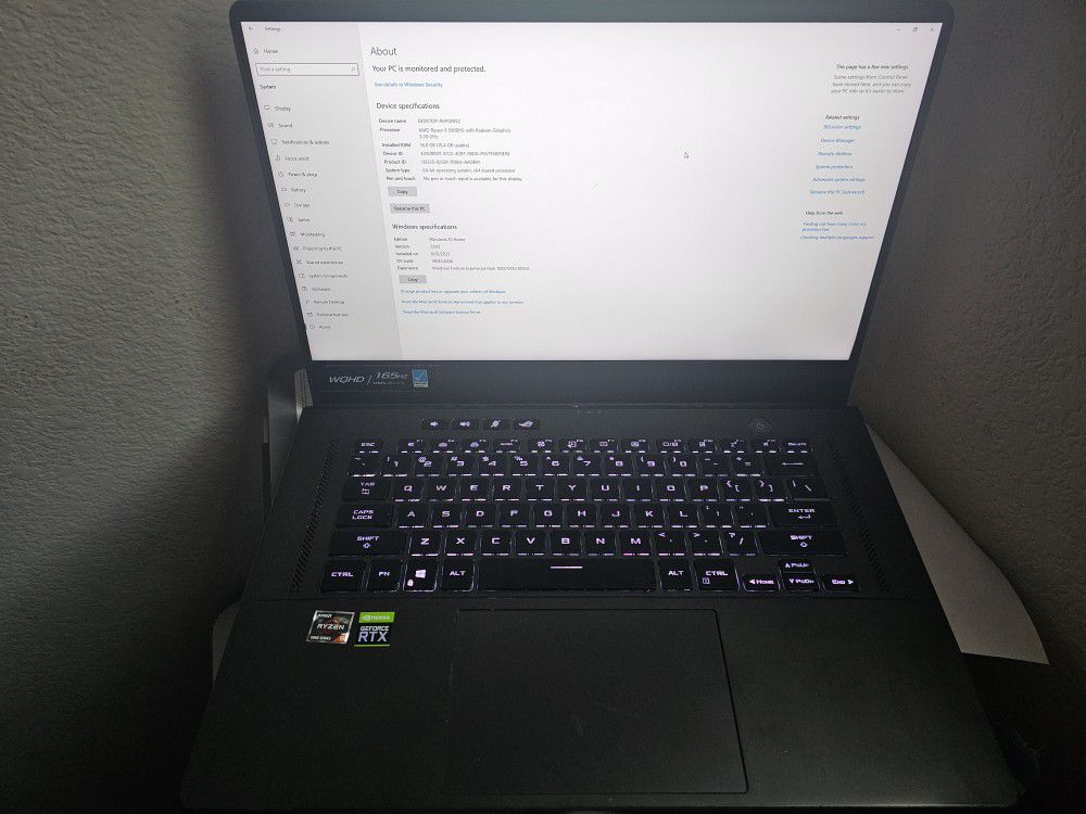 Asus ROG Zephyrus G15/Gaming Laptop RTX 3070
