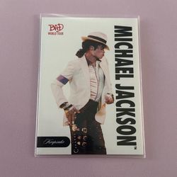 Michael Jackson Bad World Tour Keepsake Premium Base Card #13