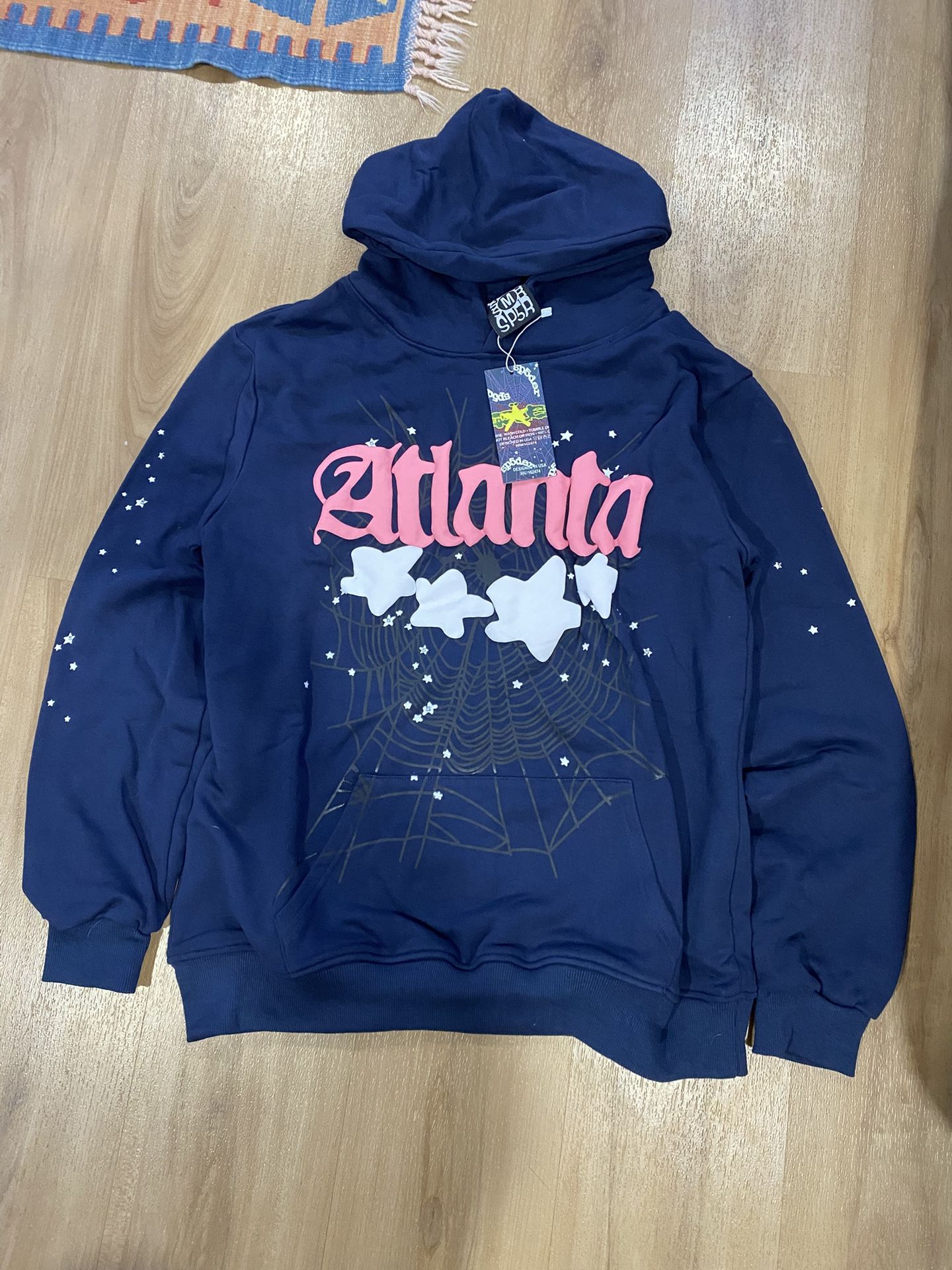 Blue Atlanta Sp5der Hoodie