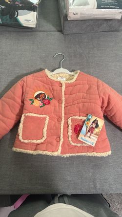 Disney Moana 2 Girls Quilted Jacket