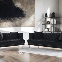 2pc Sofa & Loveseat Set 