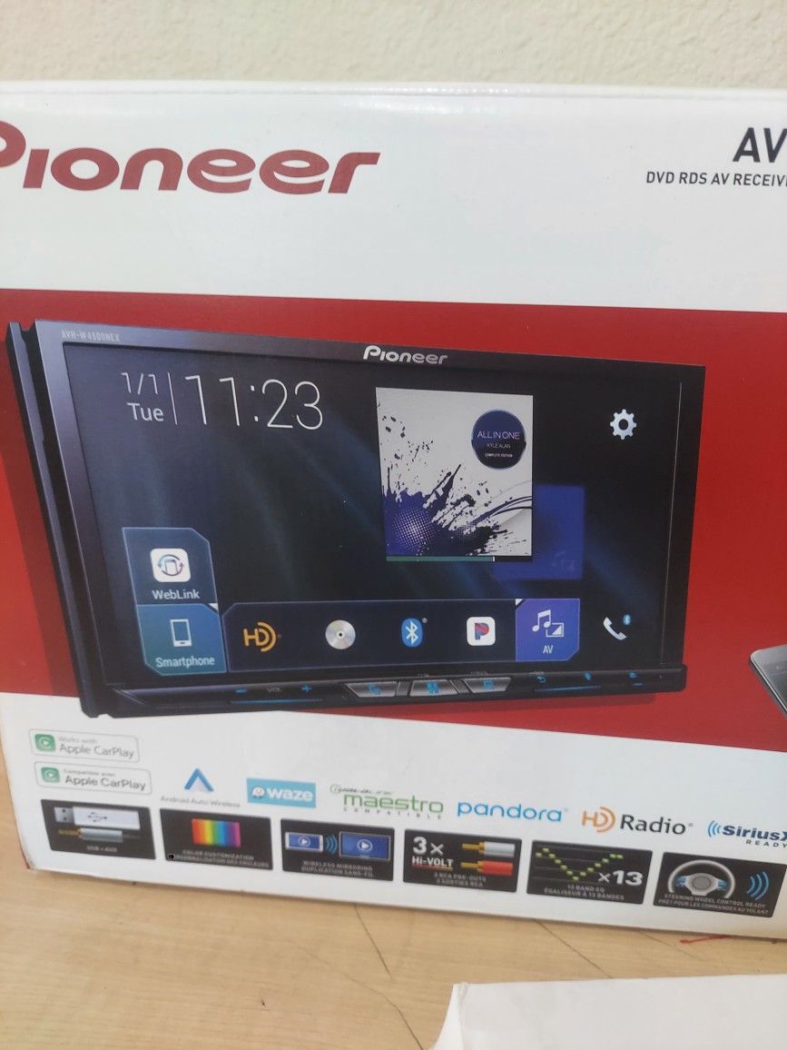 Pioneer AVH-W4500NEX 7"CD/DVD RVS AV Receiver Wireless Apple CarPlay And Android Auto New