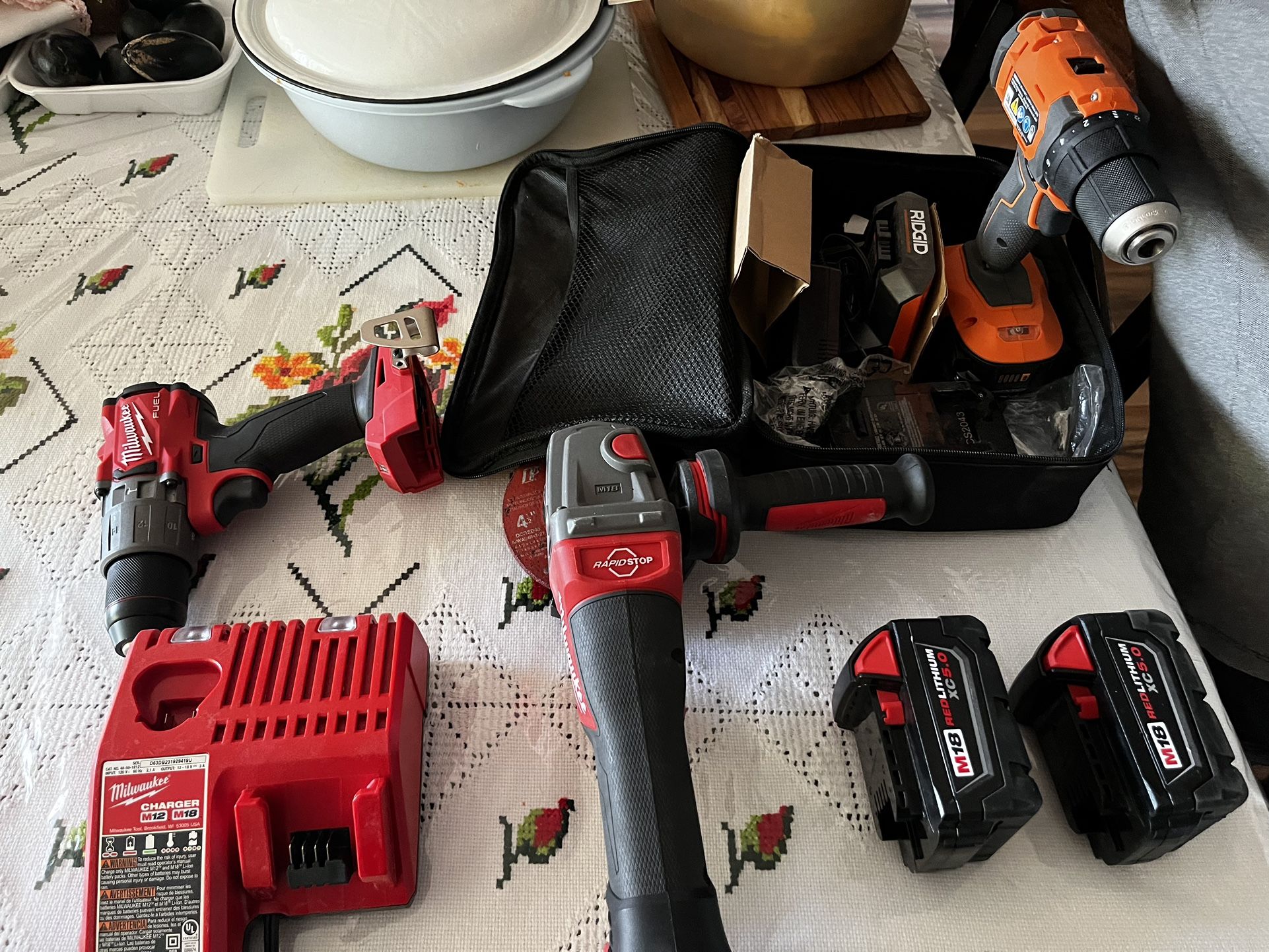 Ridgid And Milwaukee Packet