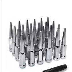 LUJIANI 1/2"-20 Chrome Silver Wheel