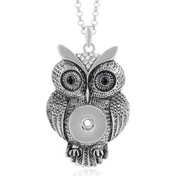 Women's vintage owl necklace pendant jewelry
