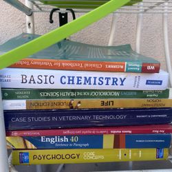 Books For Sale English 40- Psychology Core Concepts-basic Chemistry And More